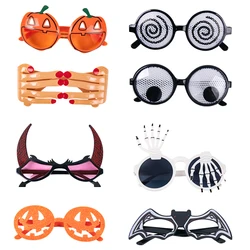 Halloween Funny Cosplay Glasses Skull Claw Eyeball Rolling Glasses Photo Props Halloween Birthday Party Decorations Supplies