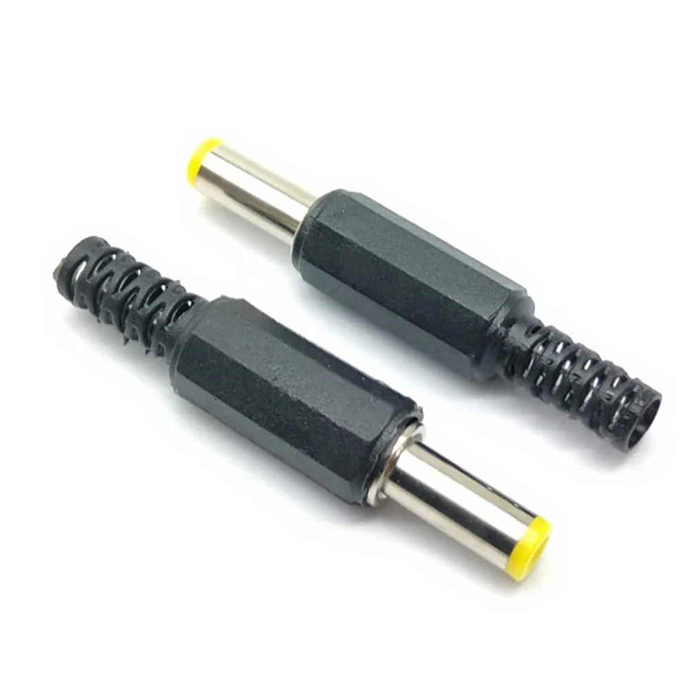 Terminal Blocks DC Male Head DC5.5*2.1/DC5.5*2.5 For CCTV Security Cameras Strip Welded Yellow Sound Fork Power Adapters