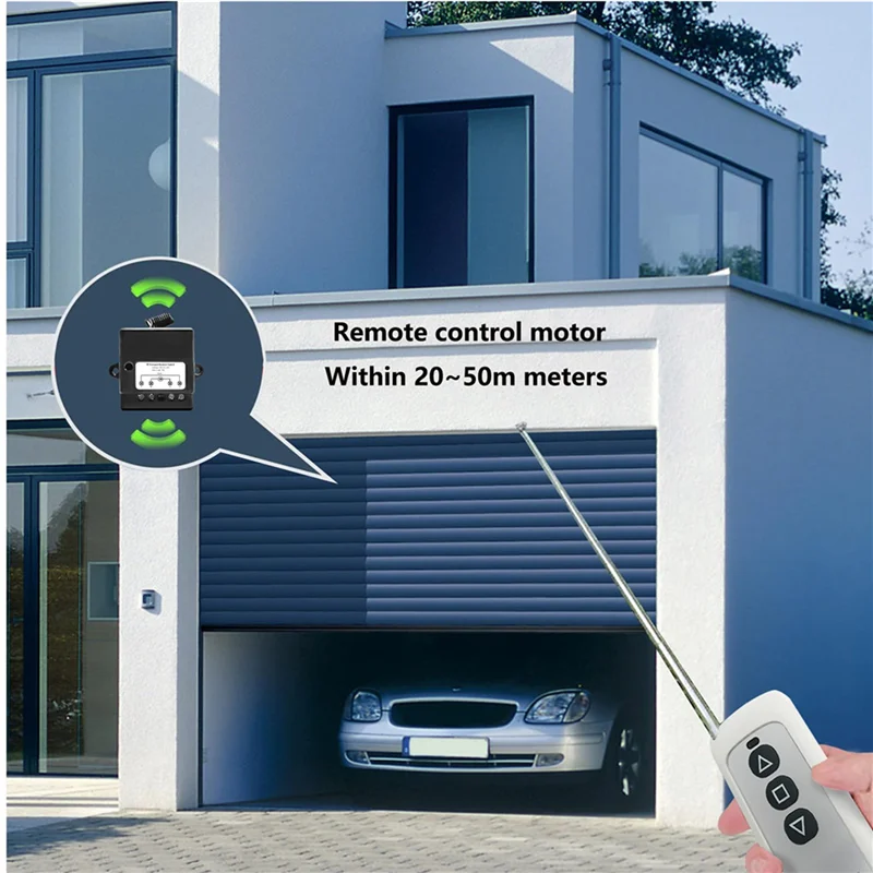 BTLIFE-2X DC12V-24V Forward Reverse Switch, Linear Actuator Remote Control, 10A Current, 165 Ft Range ,Linear Actuator