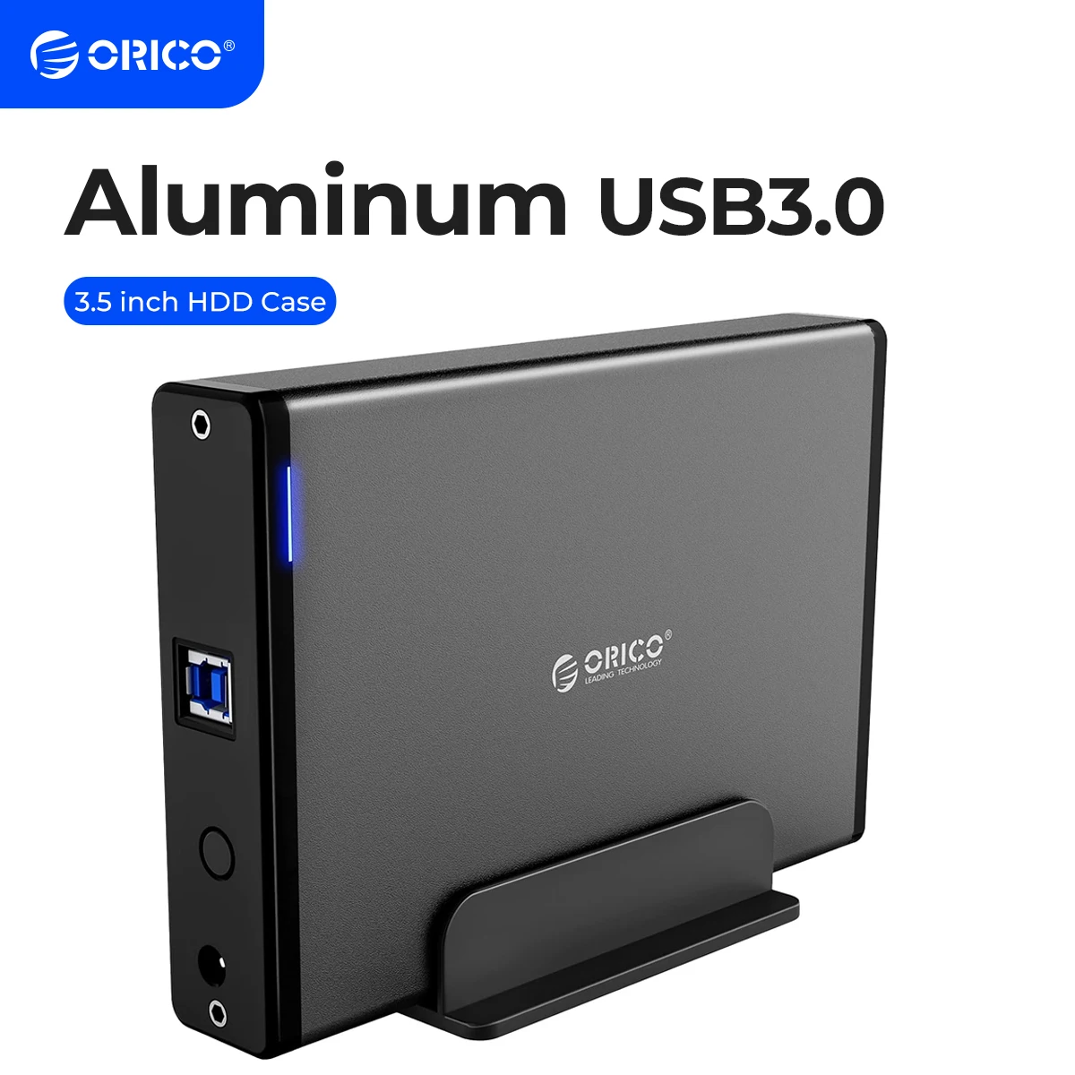 ORICO 3.5'' Hard Drive Enclosure for HDD USB 3.0 to SATA Vertical External Hard Drive Docking Station Support UASP Up to 16TB