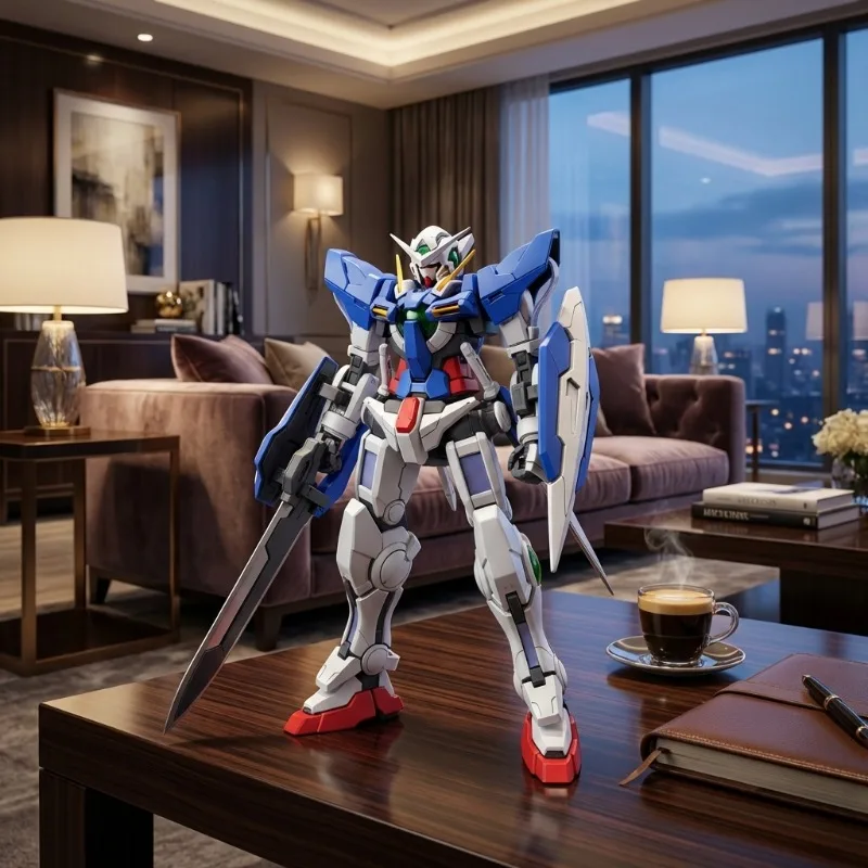 

Bandai HG 1/144 Gundam Exia GN-001 Mobile Suit Model Kit Flexible Action Figure for Anime Fans Display and Collector Gift Set!