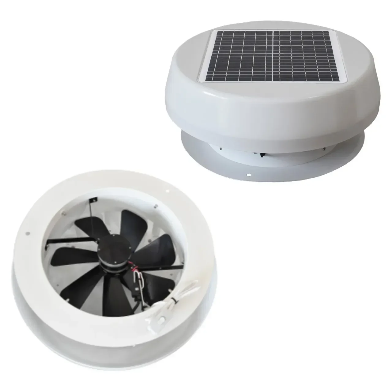 2023 New Design Strong Waterproof Outdoor Ventilation Fan Air Vent Cooler Solar Appliances Solar Powered Dome Tent Exhaust Fan