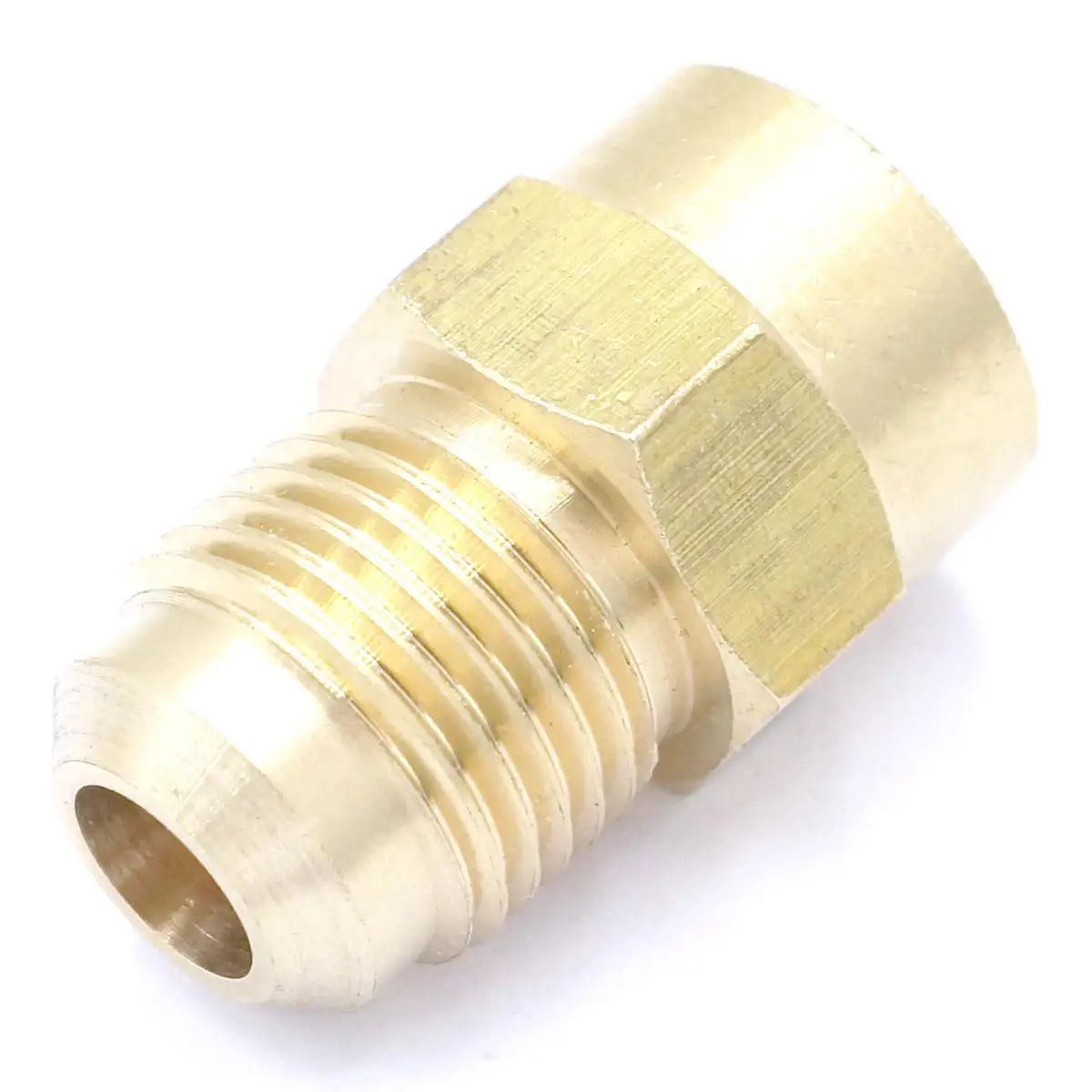 

SAE Male 5/8"-18 UNF Fit Tube OD 3/8" x 1/4" NPT Female Brass SAE 45 Degree Pipe Fitting Connectors 1000 PSI