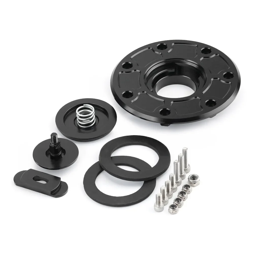 

DUKE 125 390 7 Hole Gas Oil Tanks Cover for ZX6R Motorcycle Bikes Superior Durability Aluminum Waterproof Secure Locking Systems