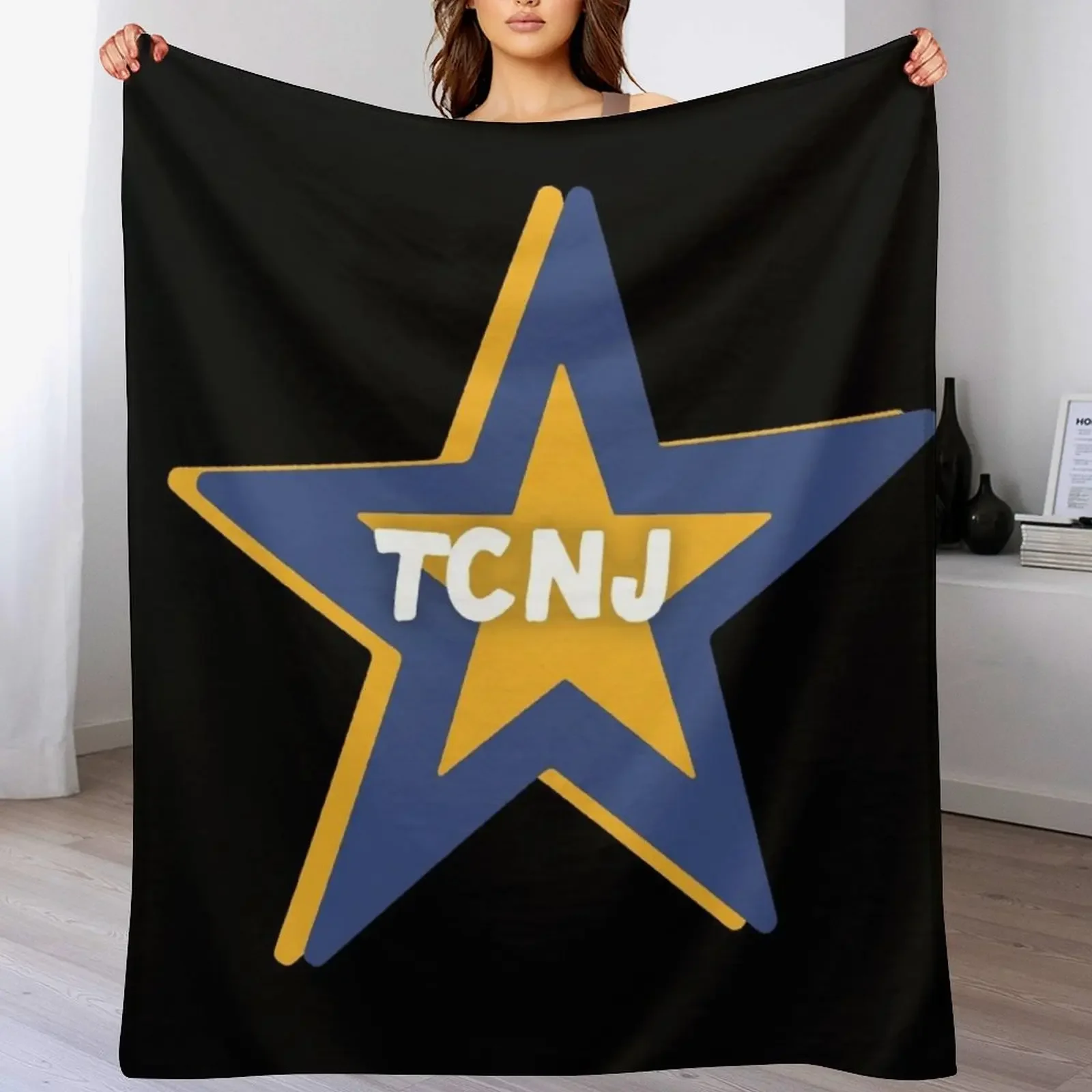 

TCNJ Star Throw Blanket Personalized Gift Stuffeds Luxury Brand Furrys Blankets