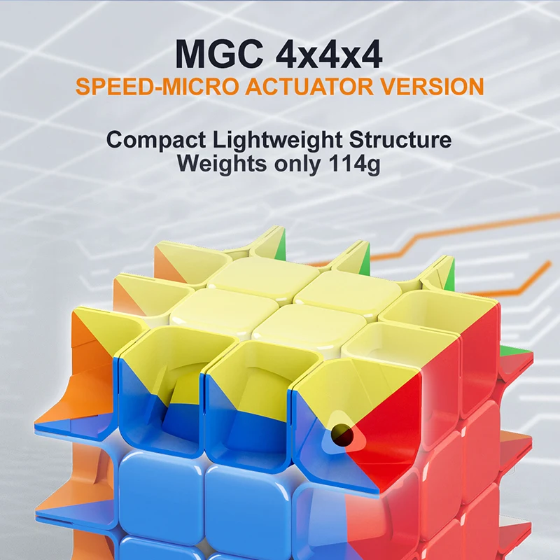 YJ MGC bearing version 4x4 M Magnetic Megaminxeds pyramid Magic SpeedCube Cubo Magico Toys