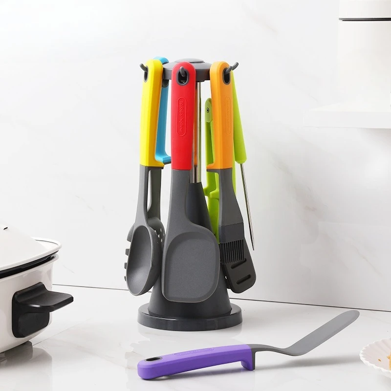 Cooking pot significant other kitchenware seven-piece set of high temperature silicone kitchenware set accessories cooking