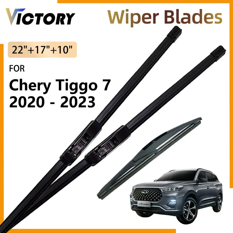 3x Car Front Rear Wiper Blades For Chery Tiggo 7 Pro Plus MK2 2020 - 2023 2022 2021 DR 6.0 Windshield Windscreen Window Brushes