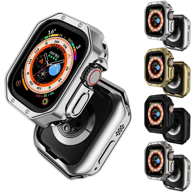 

Чехол для Apple Watch Ultra 49 мм, чехол-бампер из ТПУ для iwatch se 8 7 6 5 4 45 мм 44 мм 41 мм 40 мм 42 мм 38 мм, чехол без защиты экрана