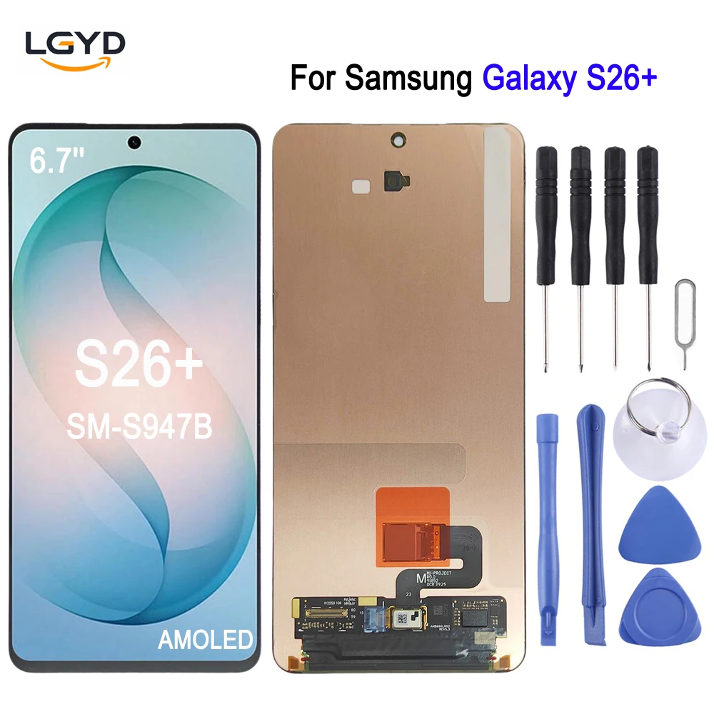6.7-inch Dynamic LTPO AMOLED Screen For Samsung Galaxy S26 Plus 5G, SM-S947B Phone Display Touch Screen Repair Replacement Part