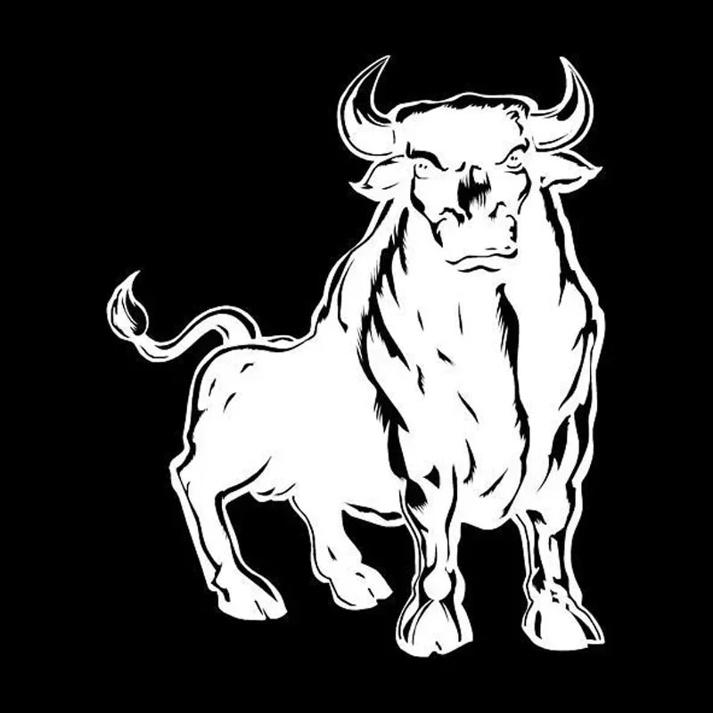 TXCT Personality Spanish Bull Powerful Styling Vinyl Cool Stickers Car Body Decal Accessories PVC, 10CM