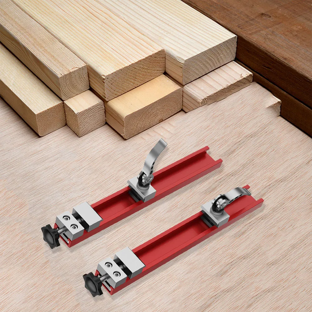 Adjustable Aluminum Alloy Cutting Machine Ruler 2pcs with Two Way Buckle Compatible with Various Cutting Machines