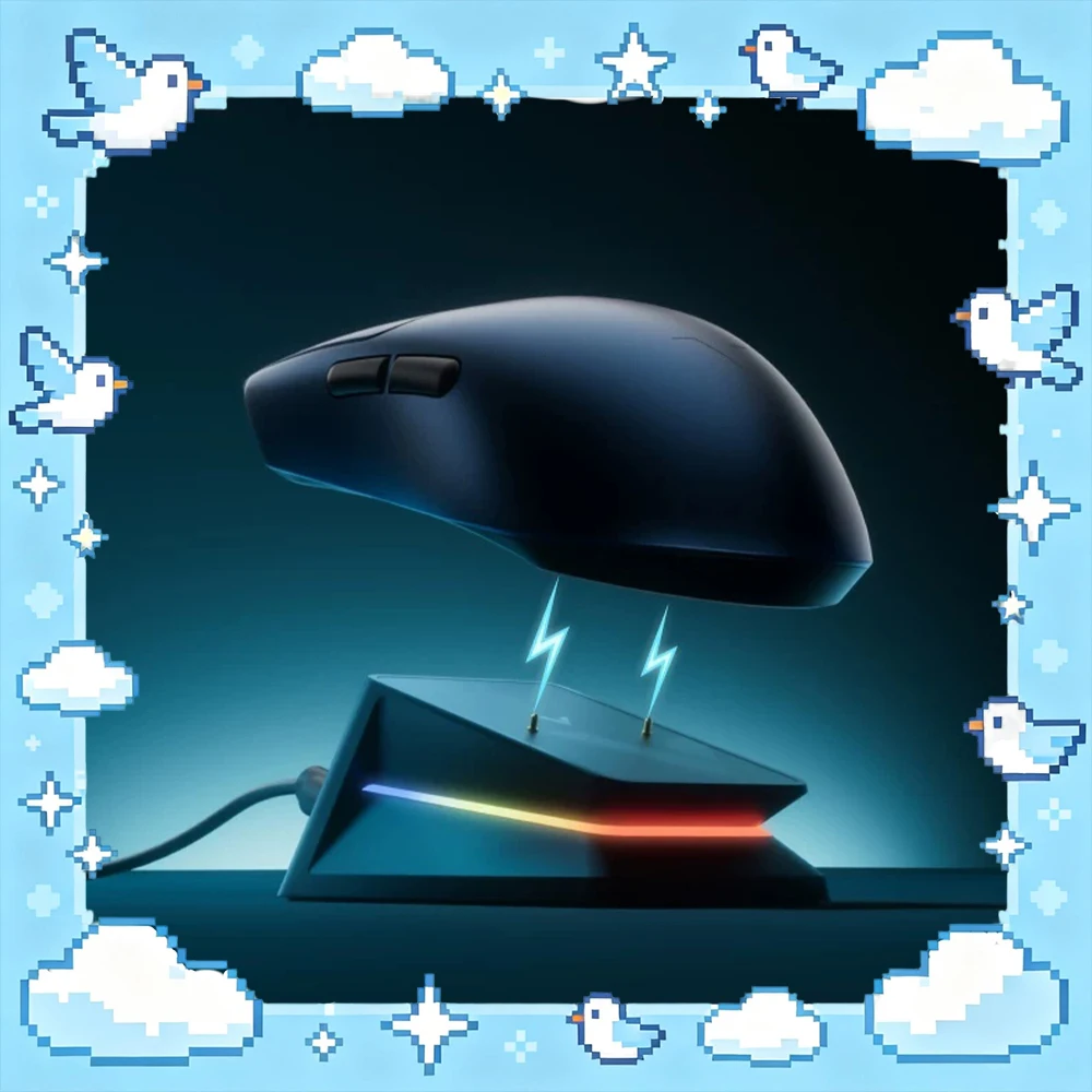 Rapoo P5Plus Mouse Charging Base Magnetic Contact Charging Magic RGB Backlight System Charging Base Support Data Transmission