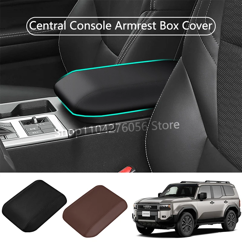 

L/RHD For Toyota Land Cruiser 250 Prado LC250 2024 2025 ABS leather Center Console Armrest Box Cover Pad Anti-Scratch Accessorie