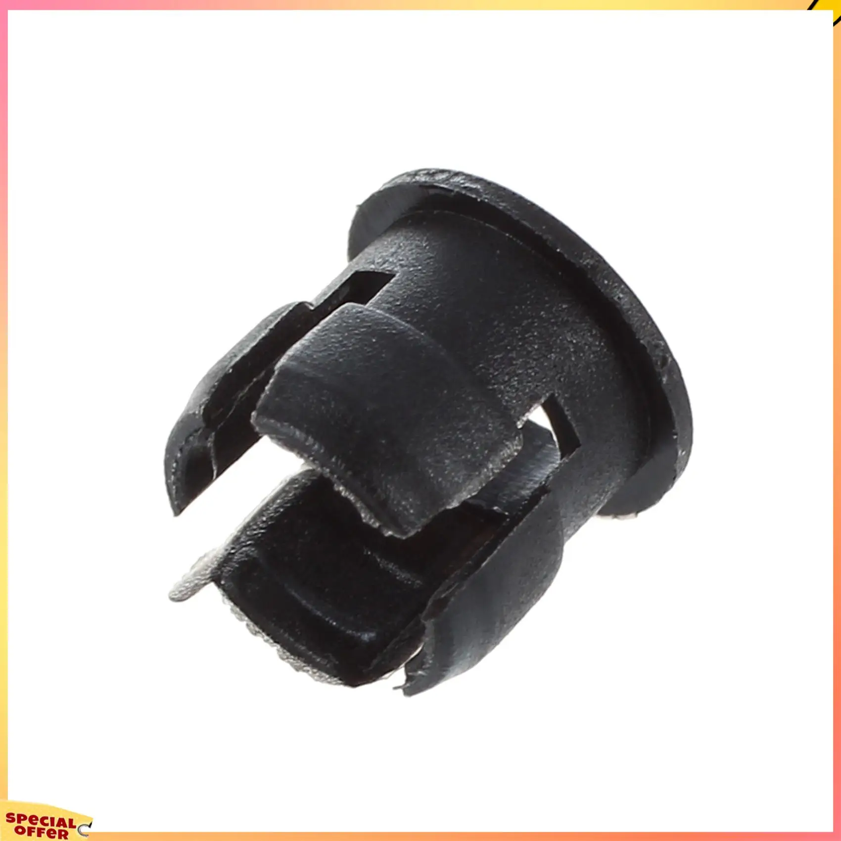 ABFI 100 unidades 5 mm de plástico preto LED suporte caixa painel de exibição de clipe