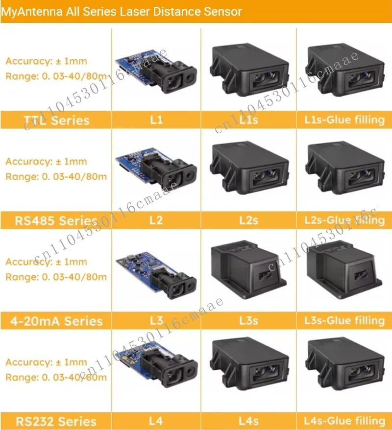 40M Laser Tape Measure Sensor Module L2 with + -1 mm Precision Laser Distance Sensor Module