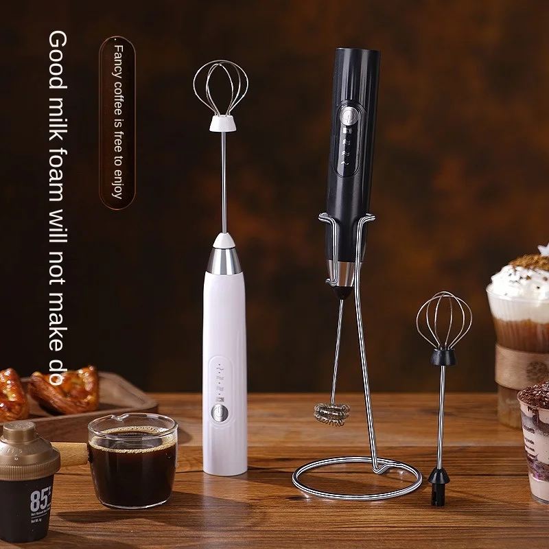 USB Rechargeable 2-in-1 Electric Egg Beater Blenders for Kitchen Items Mini Blender Mixer Coffee and Whiskey Stirrers Gadgets