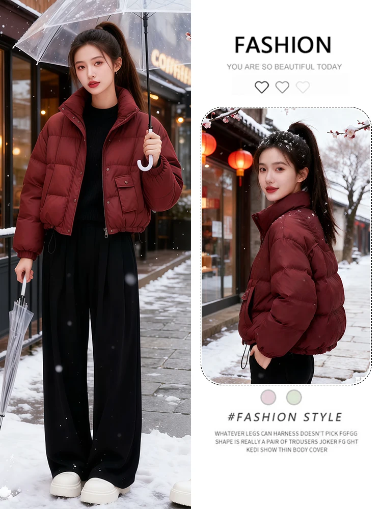 

Модная утепленная хлопковая куртка-пальто для женщин: новая зимняя модель, универсальная, красивая, с эффектом омоложения