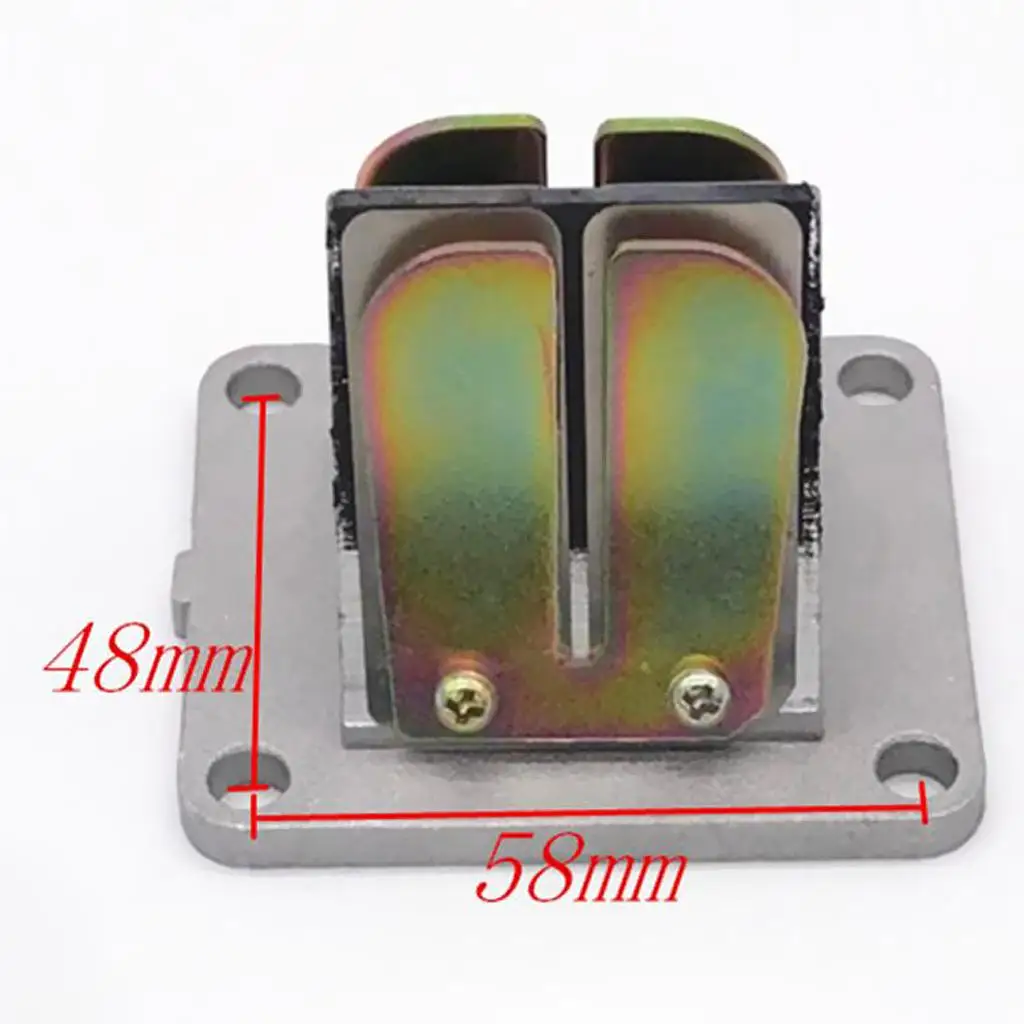 RD350 Intake Reed Valves Motorcycle Fiber Reeds Aluminum Block for Yamaha DT125 Acceleration Enhancer