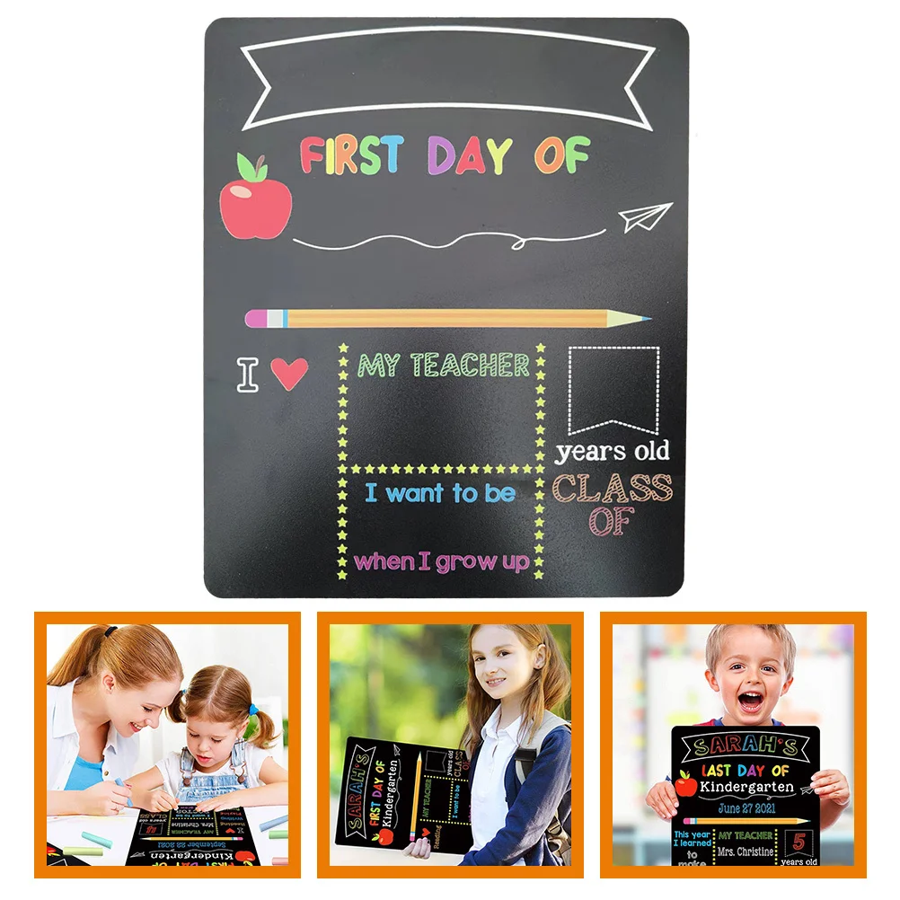 Ciondolo per lavagna Adorabile decorazione per lavagna scolastica Primo giorno di cartello prescolare Lavagna per agenda riutilizzabile