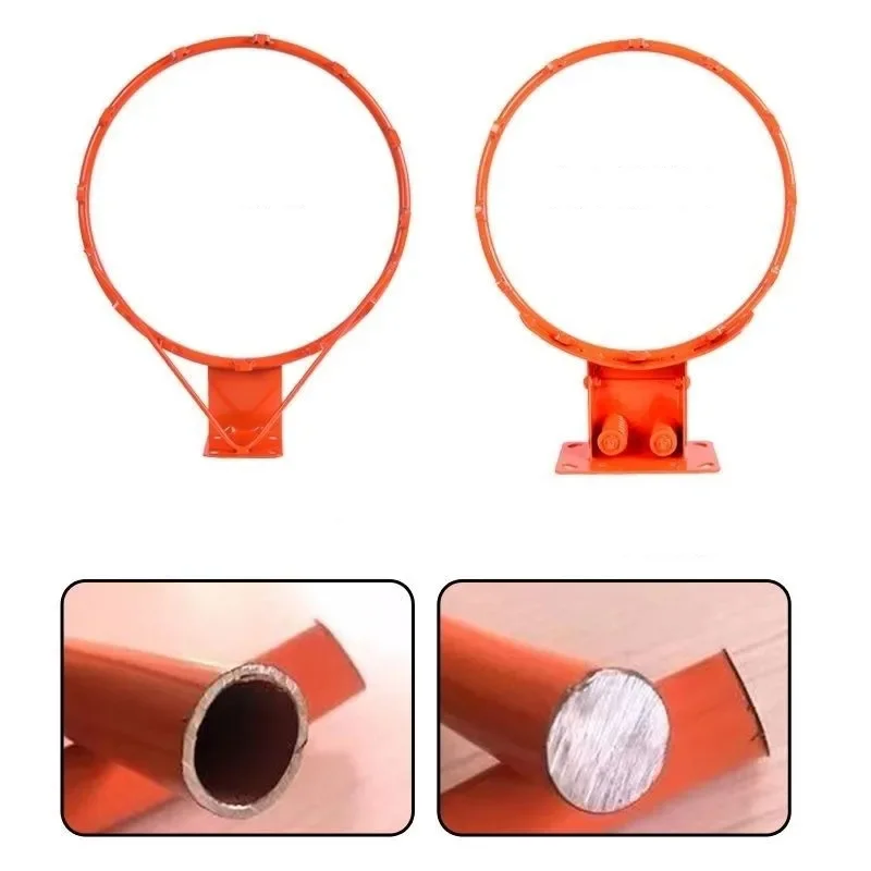 Gran aro de baloncesto fácil de instalar, 45cm, sistema de baloncesto, objetivos de baloncesto, 1 Juego