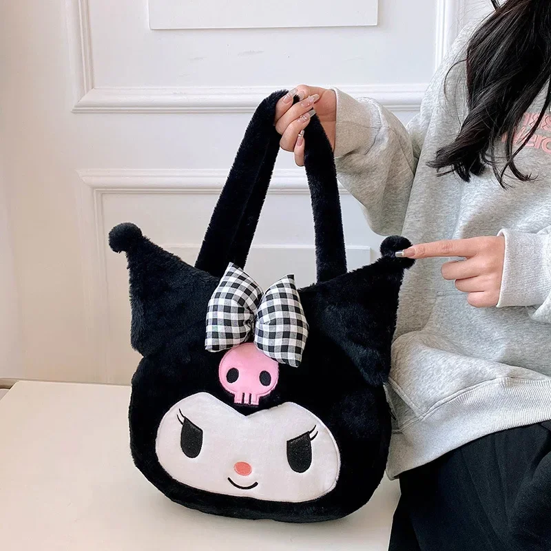 

Sanrio kuromi Handbag Cinnamon Cute Y2K Storage Bag hello kitty Shoulder Bag Girls Large Capacity New Cute
