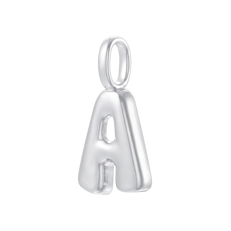 3D Chunky Alphabet Pendants A-Z Puffy Bubble Letter Charms , DIY Jewelry Making, Personalized Initial Gift:VD251
