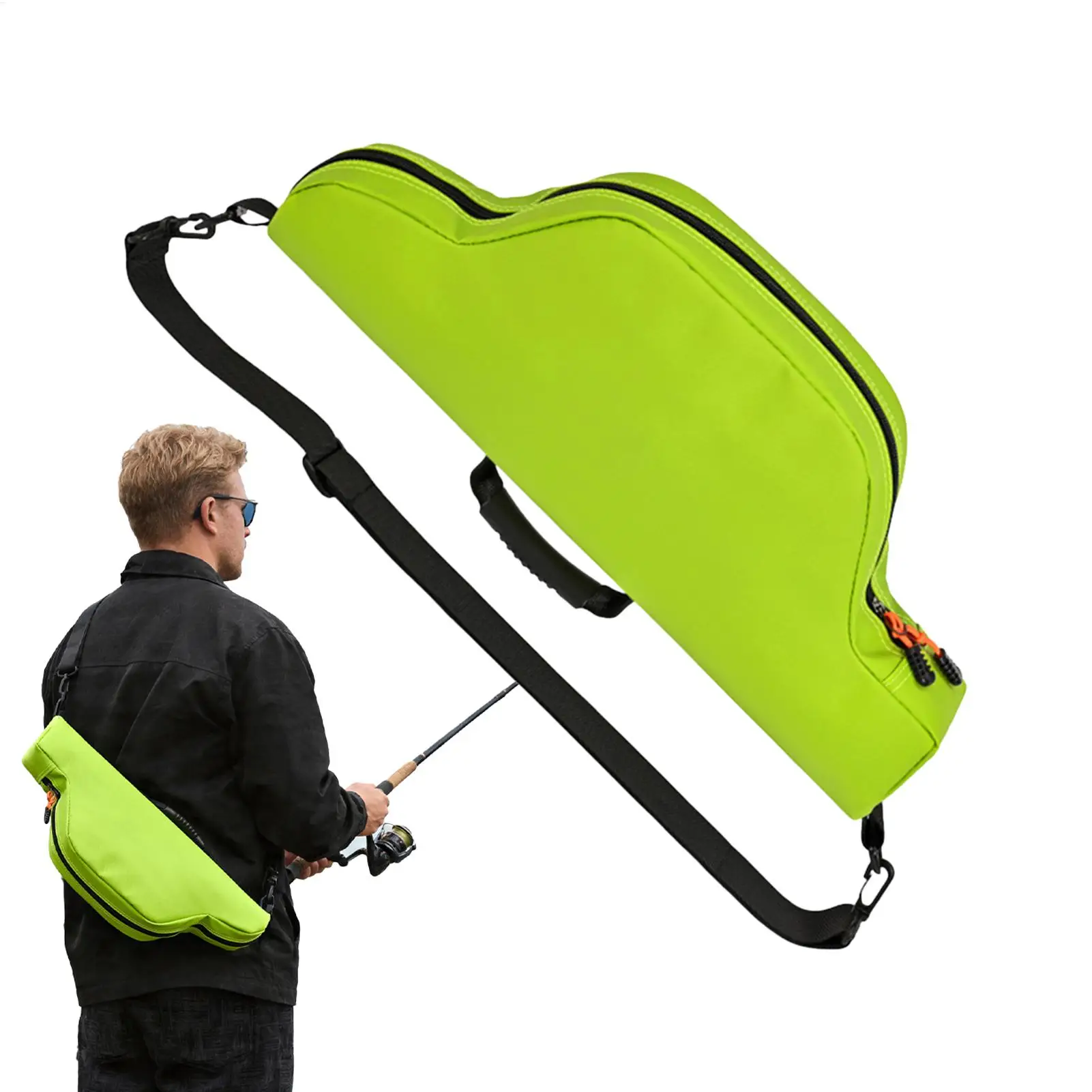 

Fishing Bag Waterproof Reel Tackle Storage Organizer Fishing Pole Storage Bag for Boat Shore Travel Vehicle Saltwater Fresh
