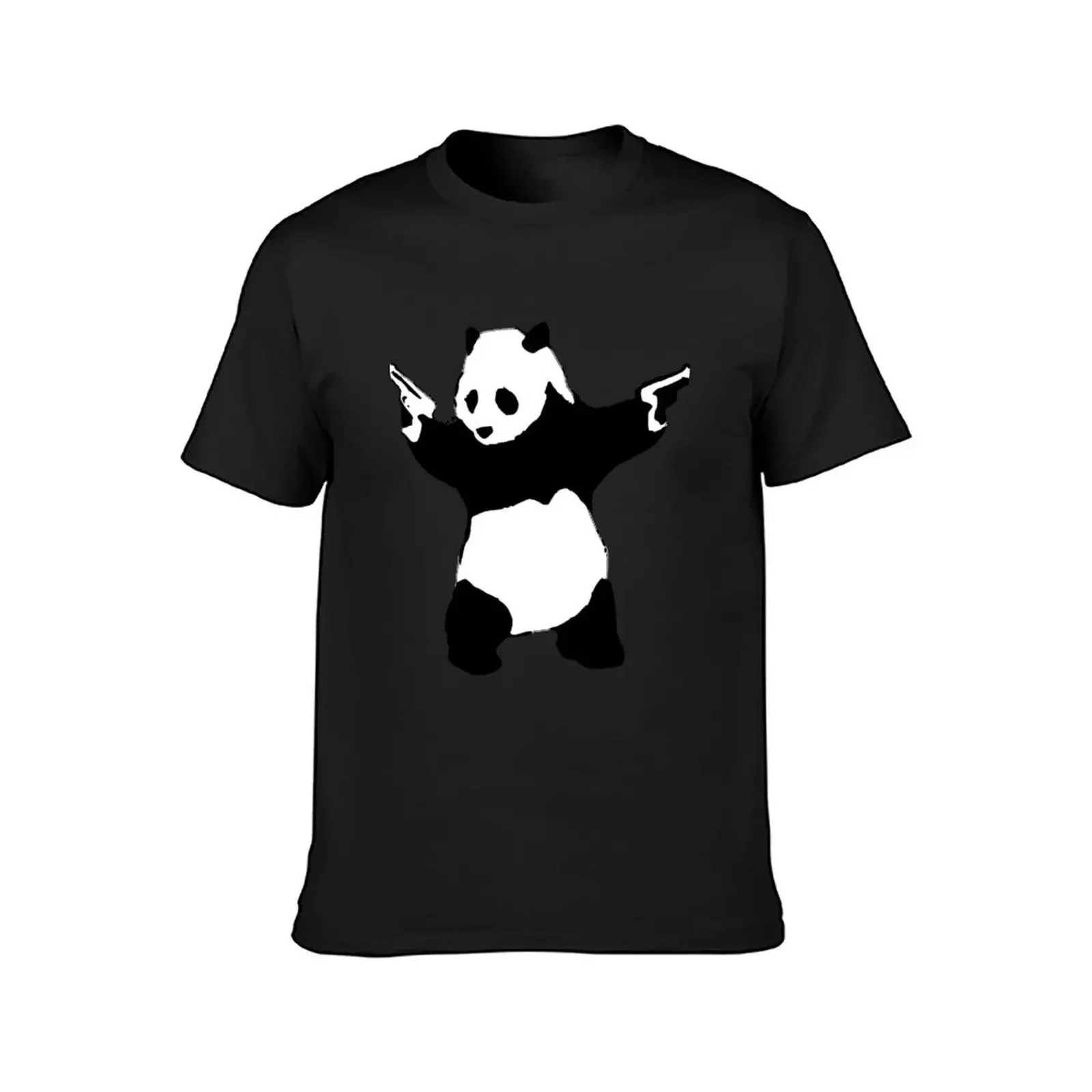 Bansky panda T-Shirt rapper graphic tees designer shirts T-shirts for men cotton