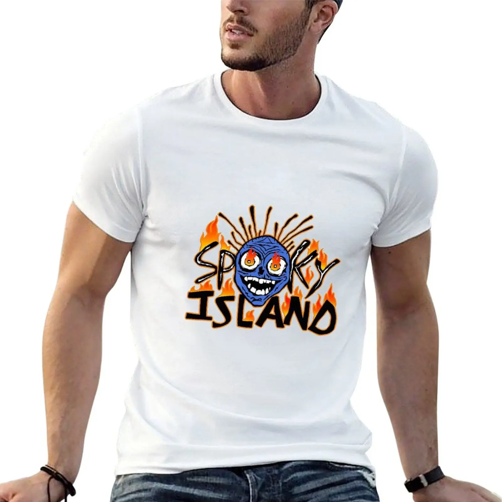 

man for t island printed man T-Shirt pack shirts for t white shirts