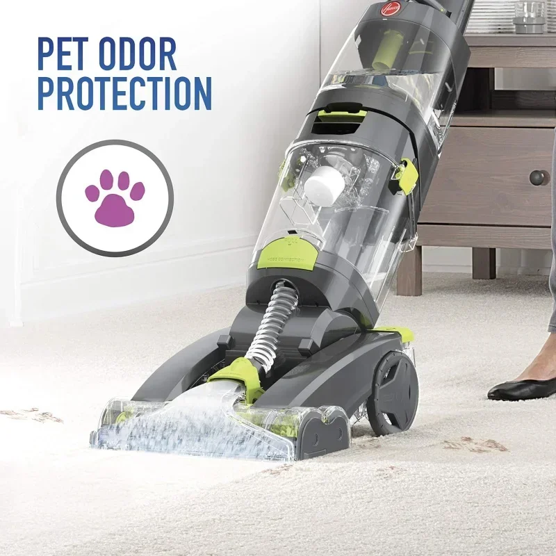 QWHoovvers Pro Clean Pet Upright Carpet Cleaner,Shampooer Machine For Home And Pets,FH51050,Grey