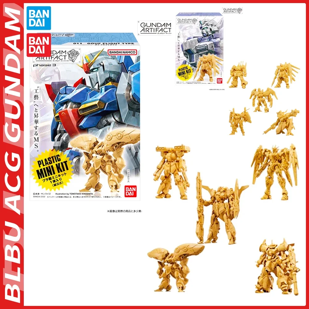 

BLBU ACG Bandai Anime Shokugan GUNDAM ARTIFACT 01-05 Plastic Mini Set Zaku Wing MkII Original Model Toys Action Figure Kid