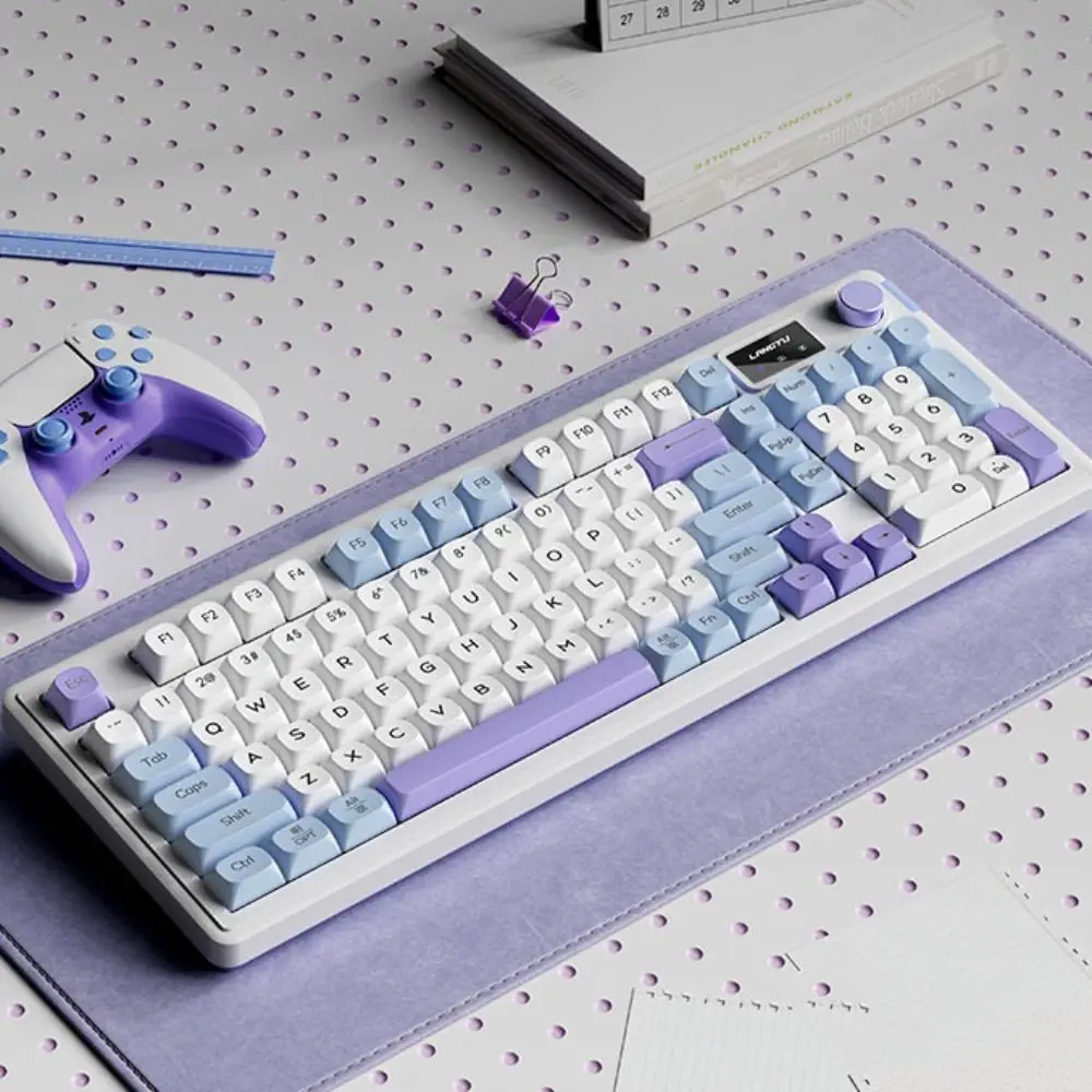 ABS Three Mode Mechanical Keyboard Wireless 2.4g Wired Bluetooth 2.4G Bluetooth Wired Keyboard Three Mode Light-Emitting