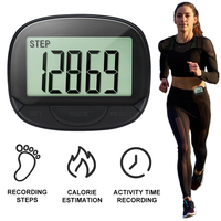 Clip-On Pedometer Electronic Pedometer Digital Display Calorie Pedometer Multifunctional for Adults Seniors Dog