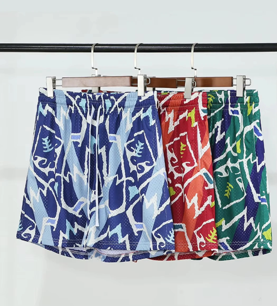 

Bohemian Style Sports Shorts Quick Drying Breathable Loose Shorts Running Training Speed Drying Fitness Trend Beach Shorts Moto