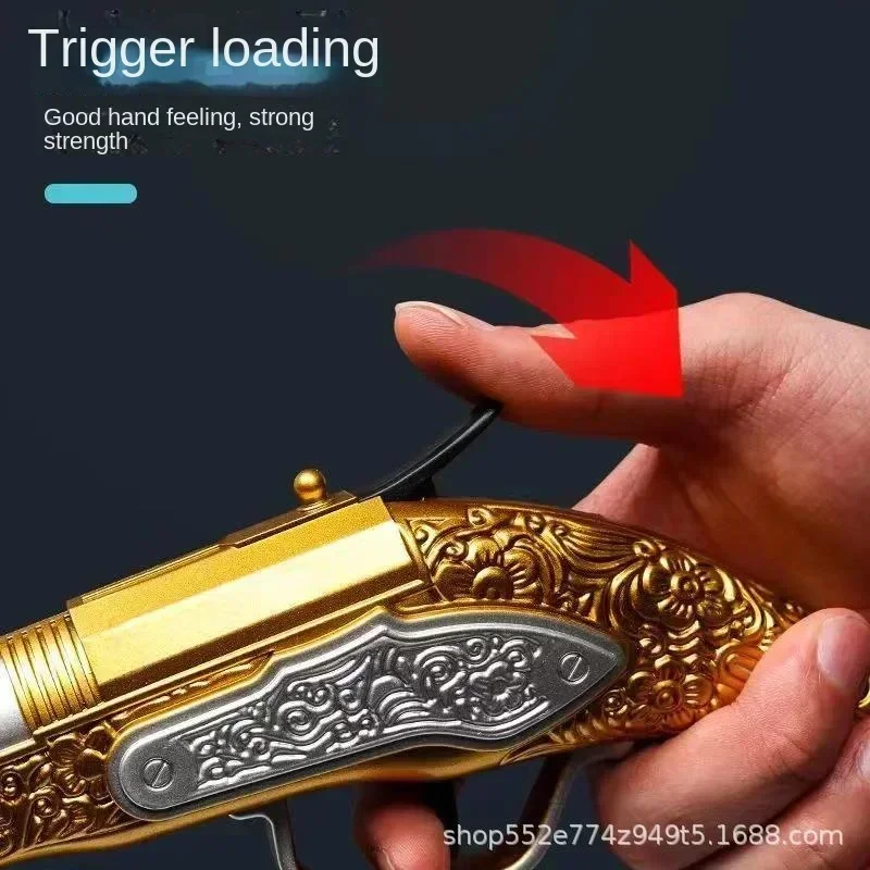 New Hot Little Revolver Soft Gun Caribbean Firing Pirate Gun EVA Children\'s Toy Small Pistol with Gift Halloween Toys