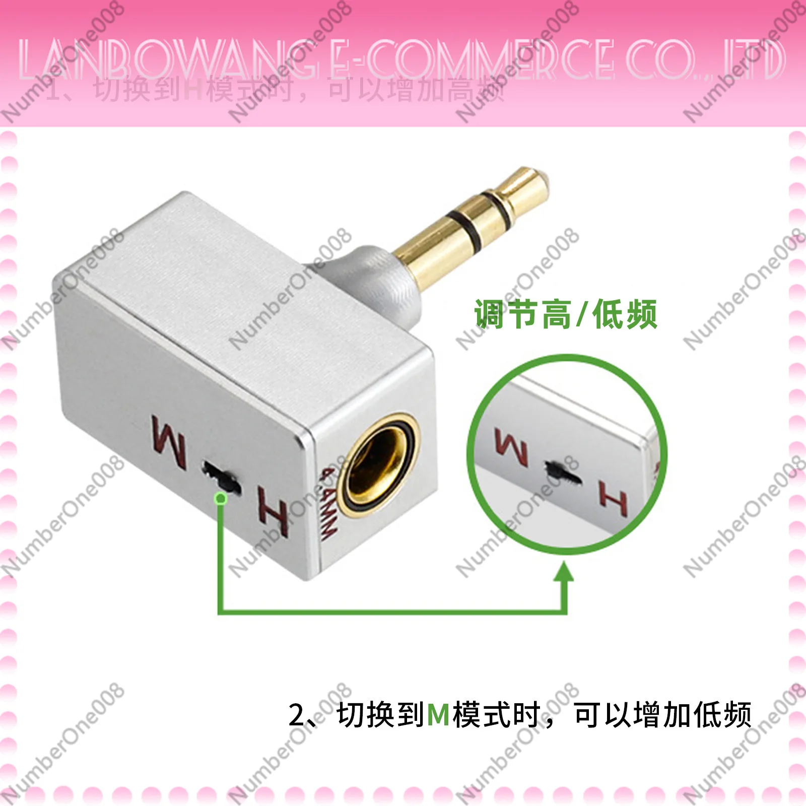 Metal Adjustable Sound 4.4mm to 2.5mm/3.5mm Balanced Type-C DAC Dongle