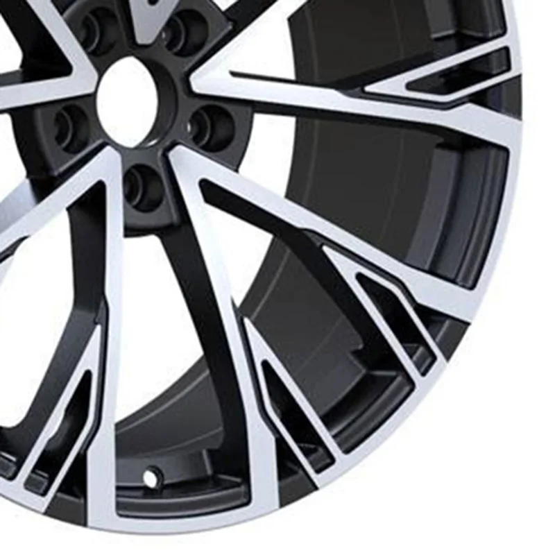 

for S-Line Style 18 19 Inch Alloy Rims for A4 A5 A6 A7 5x112 Black Diamond Cut Face Hub Centric Multi-Spoke Cast Wheels