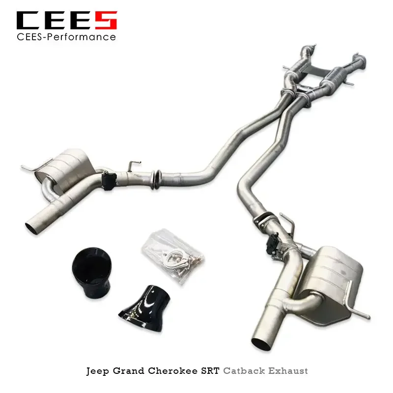 

CEES Catback Exhaust for JEEP Grand Cherokee SRT 2008- Stainless Steel Valve Exhaust Pipe Muffler Escape Car Exhaust System