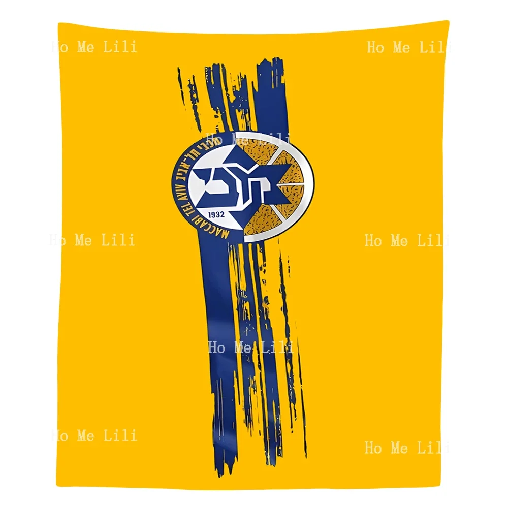 Maccabi Tel Aviv Maccabi Basketball Wall Aesthetic Tapestry For Bedroom Living Room Dorm