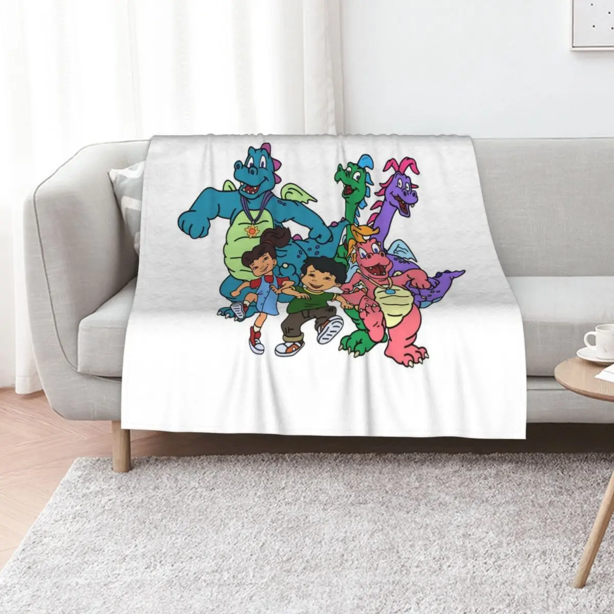 Dragon Tales Throw Blanket cosplay anime for winter Sofa Single halloween Vintage Blankets