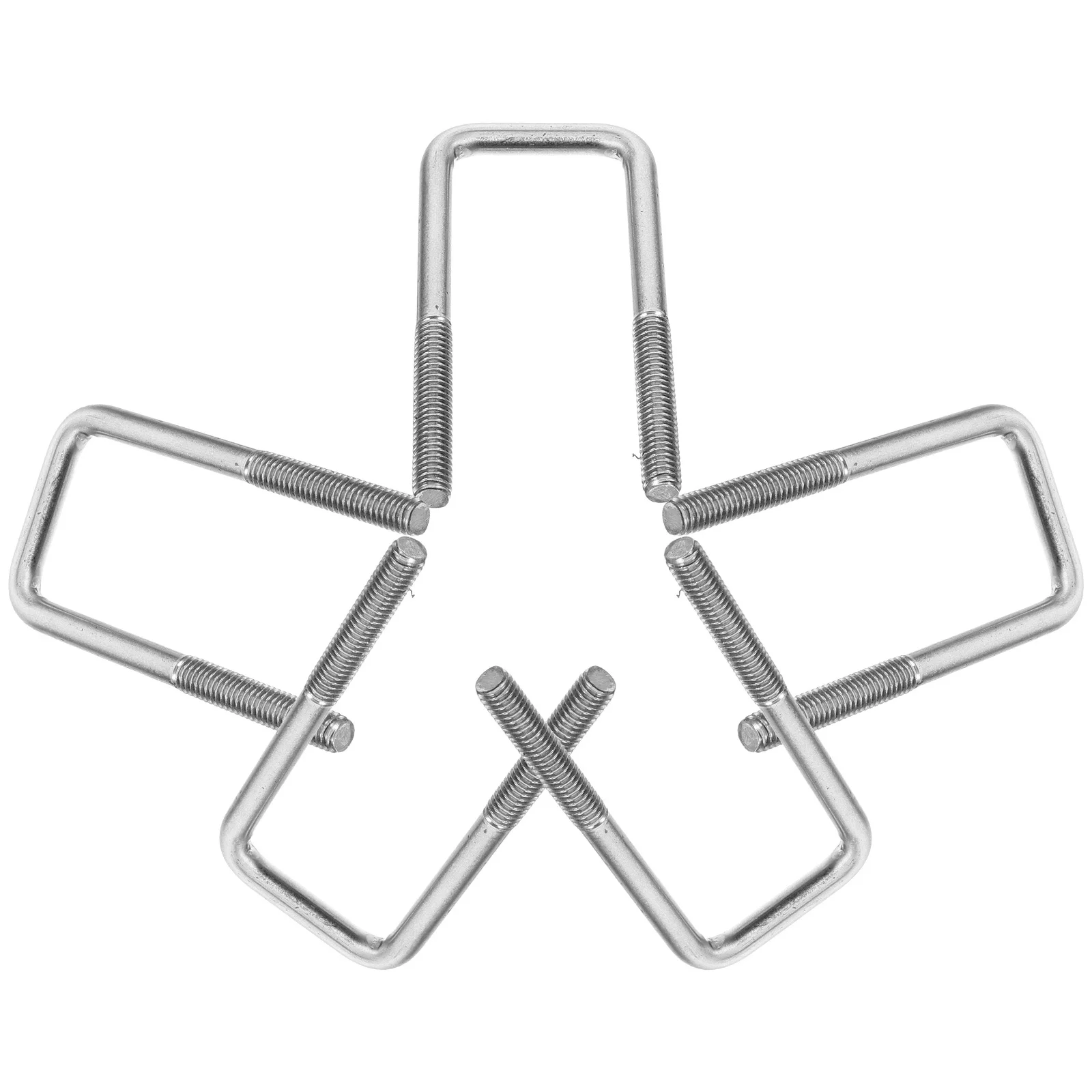 

5pcs U-Shaped Square U Bolt Stainless Steel Round Bend Tube Bolt For Trailer Boat Heavy Duty Hardware Fastening Bolts