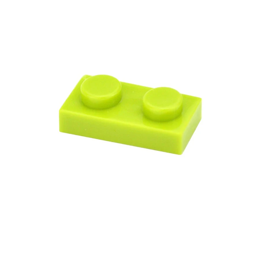 1x2 Punkte 100PCS Farbe Pädagogisches Kreative kompatibel 3023 Größe MOC Bausteine Dünne Zahlen Ziegel Spielzeug für Kinder