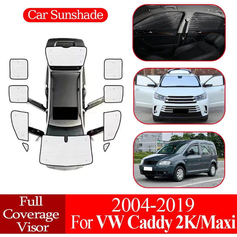 

Car Anti-UV Full Coverage Sunshade Window unshade Sunshade Cover Protection Board For VW For Volkswagen Caddy 2K Maxi 2004~2019