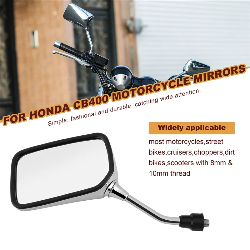 A45F-moto guidon rétroviseur latéral rétroviseurs pour Honda CB400 VTEC 1 2 3 4 CB-1 VTR250 CB VTR 400 CB750