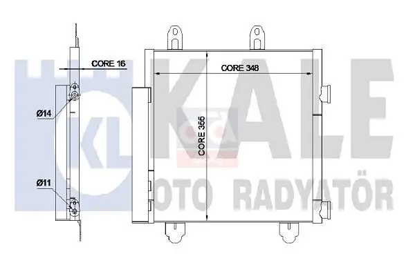 

345330-air conditioner radiator (condenser) 14 C1-AYGO