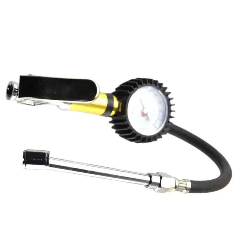 Tire Pressure Gauge, Heavy Duty 220 PSI Tire Inflator High Precision Tire Pressure Gun with Leakproof Air Hose for Car Truck