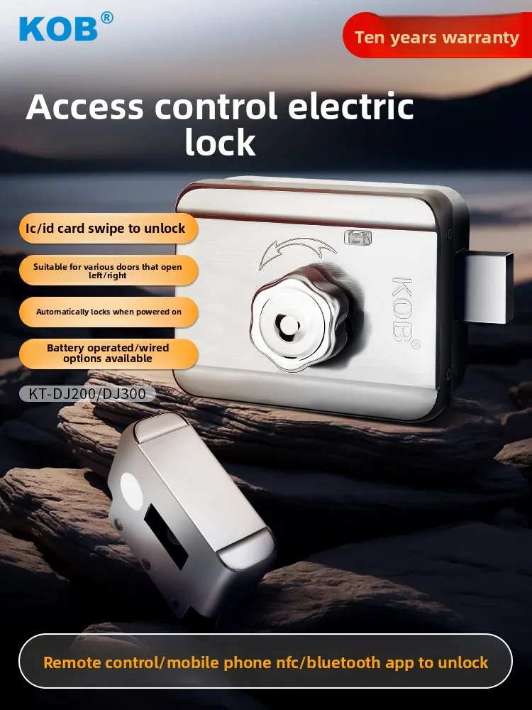 

Электрический замок KOB для контроля доступа – универсальный замок с карточным считывателем для дверей зданий и железных дверей, бесшумный магнитный замок с мотором