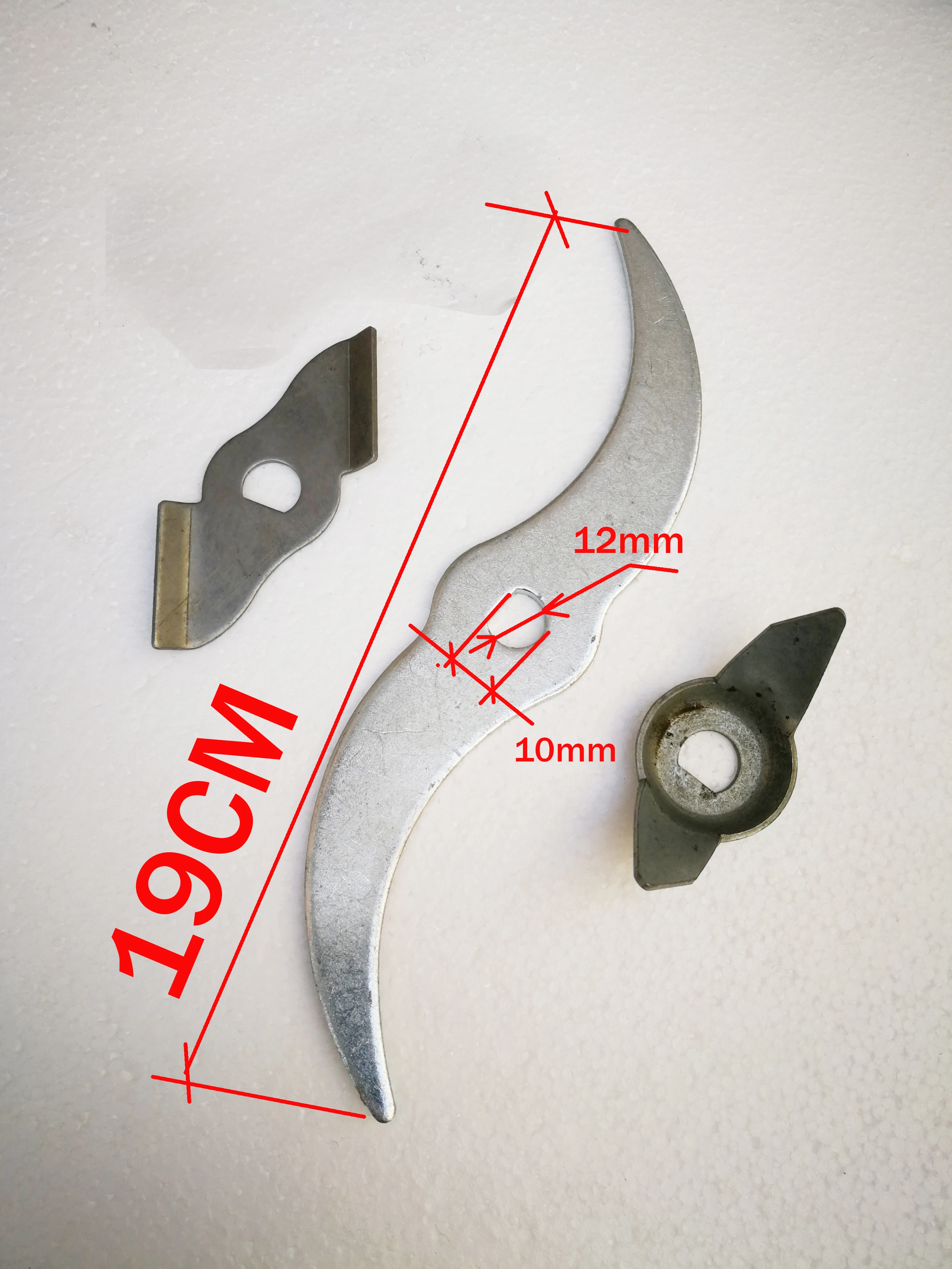 Cuchillas de repuesto con agujero de 19cm, cuchillo cortador para Máquina Eléctrica de polvo de mineral de medicina china, trituradora, 1000 2000g