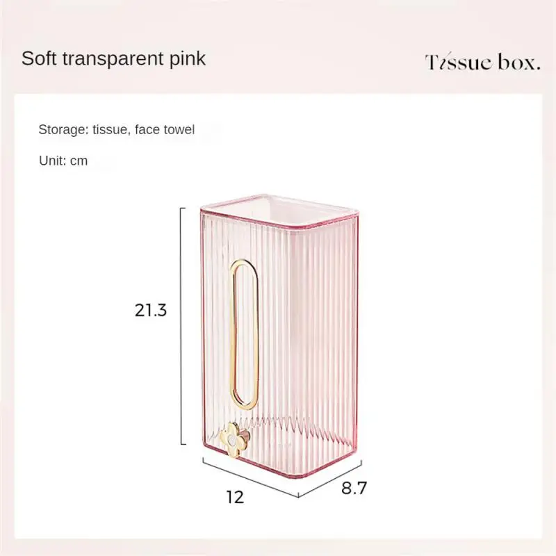 Shelf Dust-proof Upside Down Tissue High Capacity Storage Supplies Paper Box Wall-mounted Storage Household Face Towel